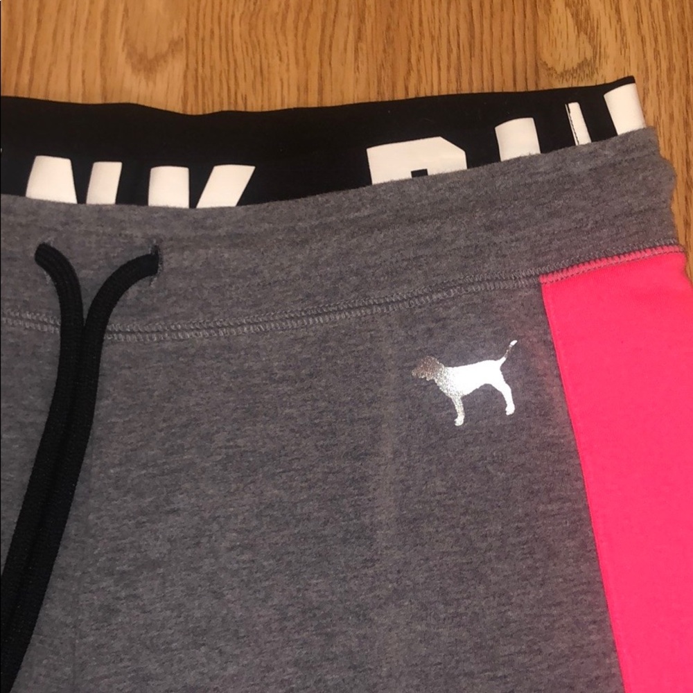 pink and gray PINK sweatpants size extra small